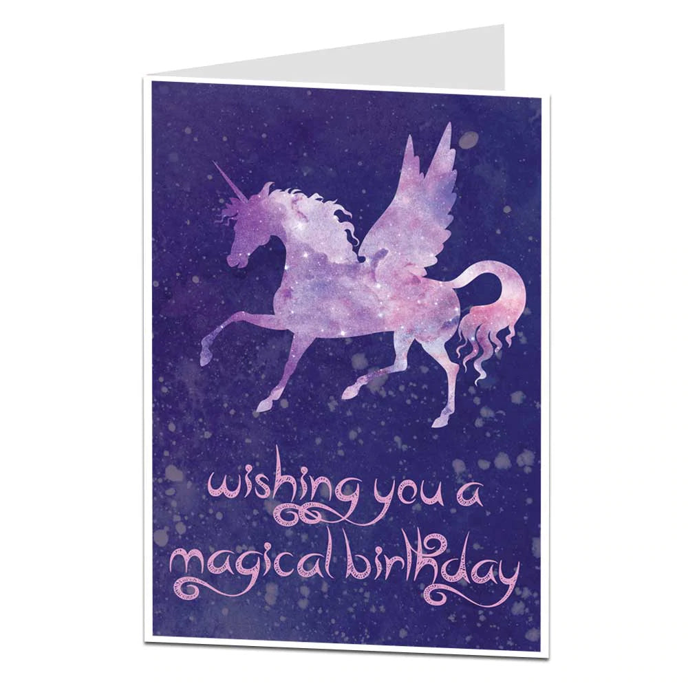 Magical Unicorn Birthday Card