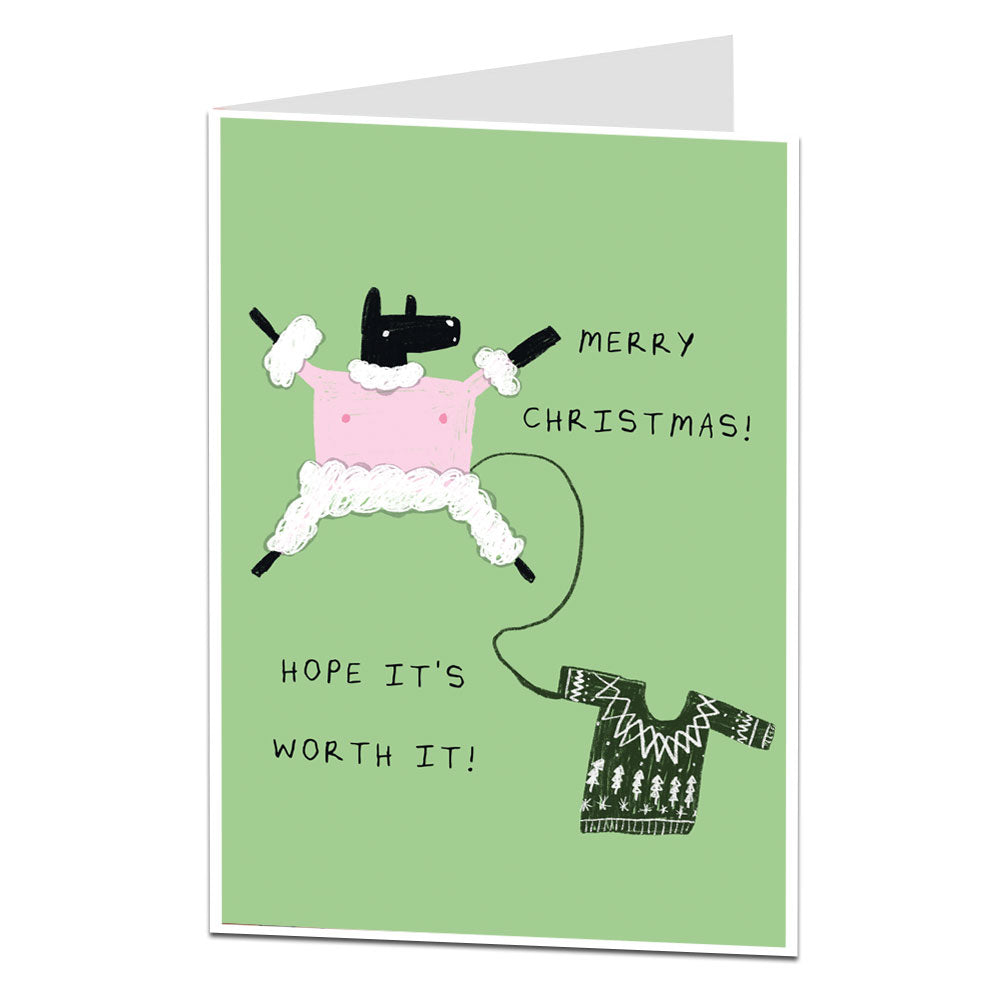Funny Sheep Christmas Card